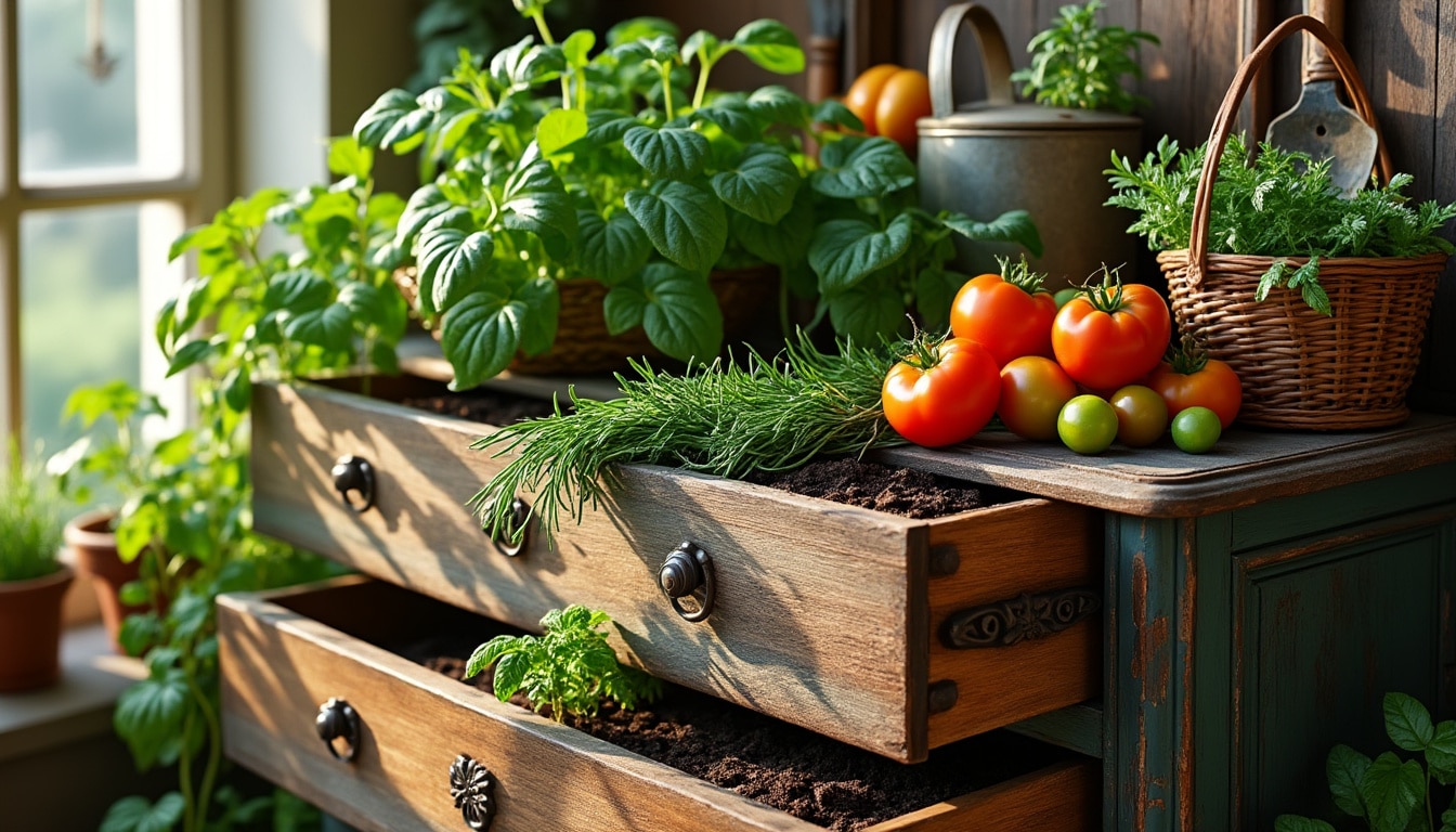 découvrez comment transformer un ancien meuble en un potager d'appoint original et pratique. suivez nos conseils pour choisir les plantes, aménager l'espace et donner une nouvelle vie à vos meubles tout en cultivant vos propres herbes et légumes.